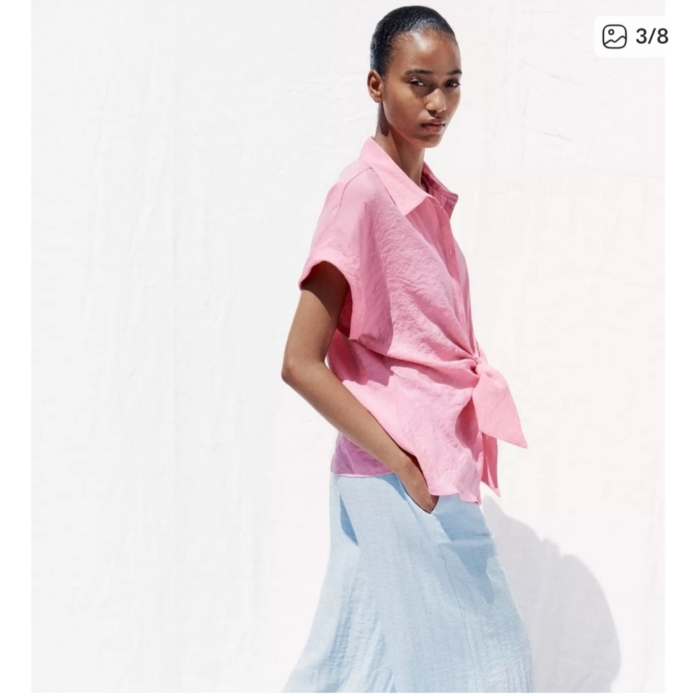 Zara Pink Blouse - Picture 4 of 8